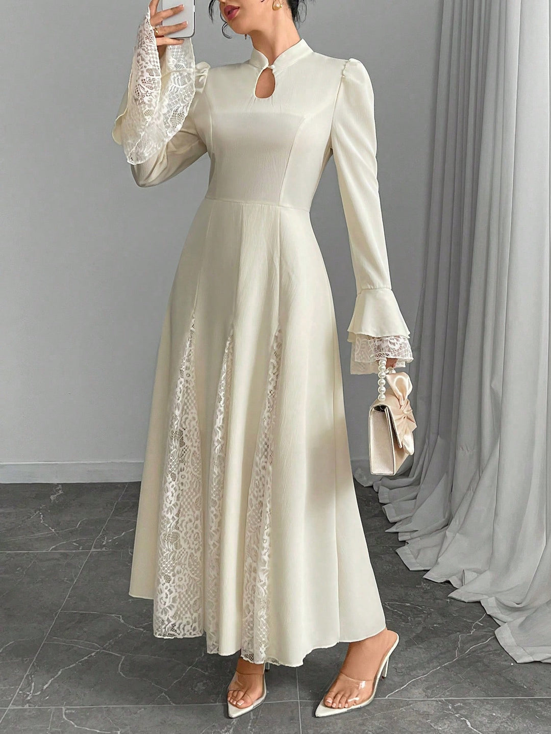 Rochie maxi SHEIN, portocaliu
