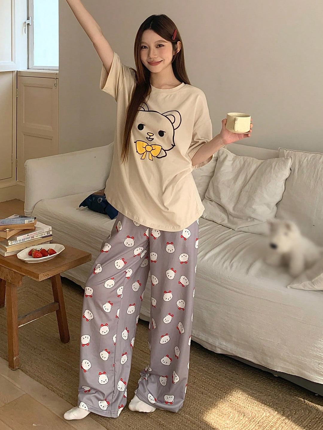 Pijama SHEIN, bej