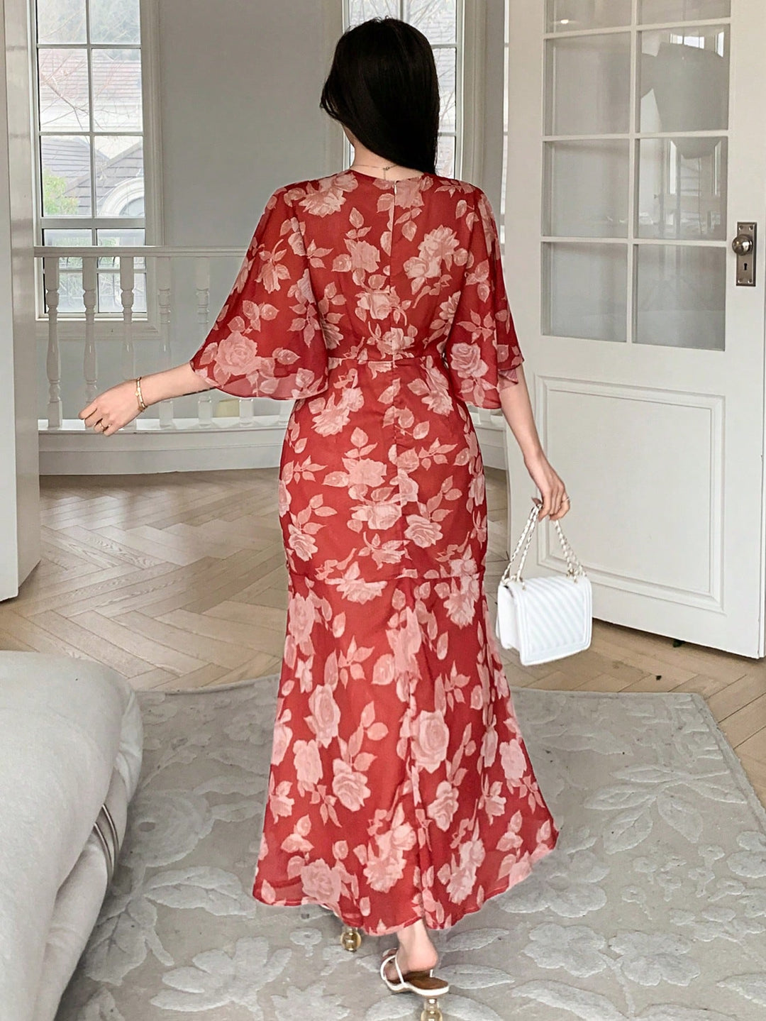 Rochie maxi SHEIN, roșu