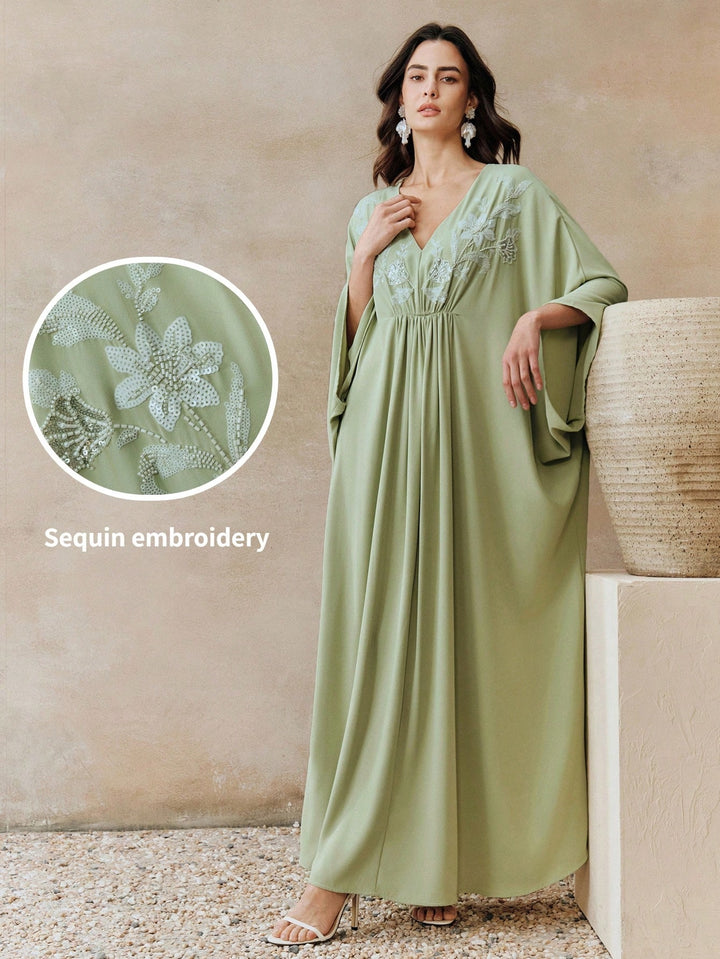 Rochie maxi SHEIN, verde