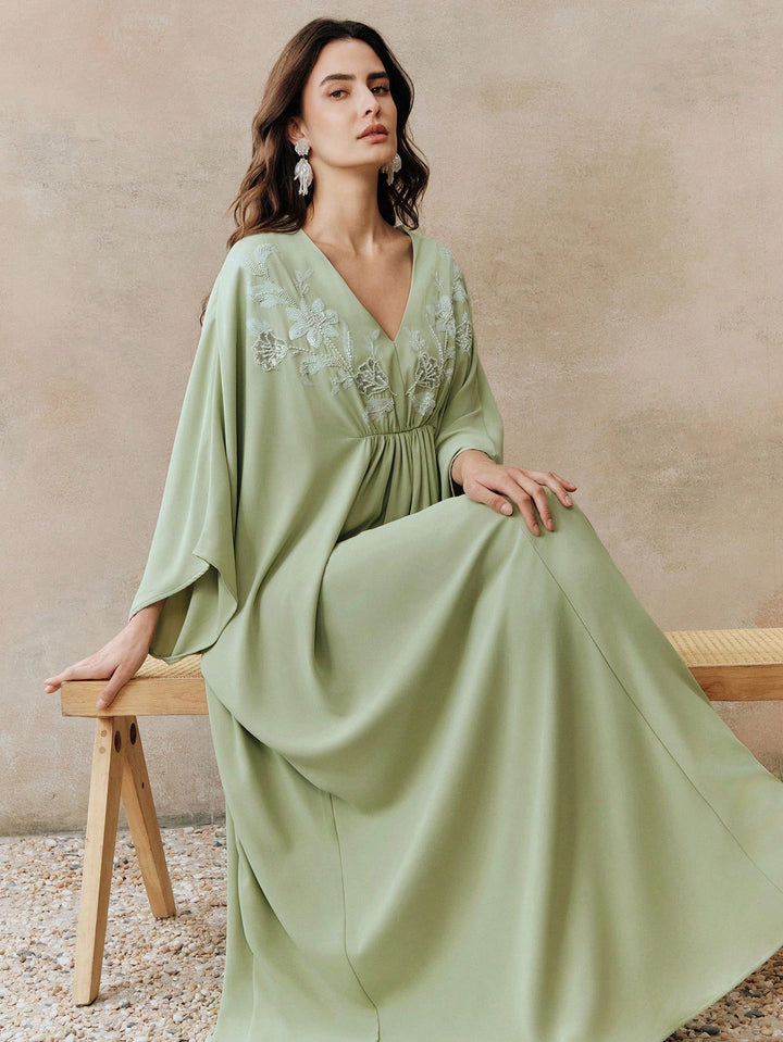 Rochie maxi SHEIN, verde