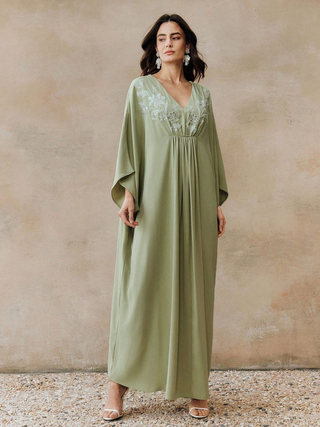 Rochie maxi SHEIN, verde