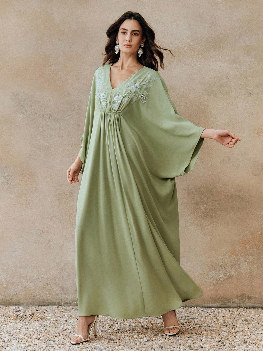 Rochie maxi SHEIN, verde