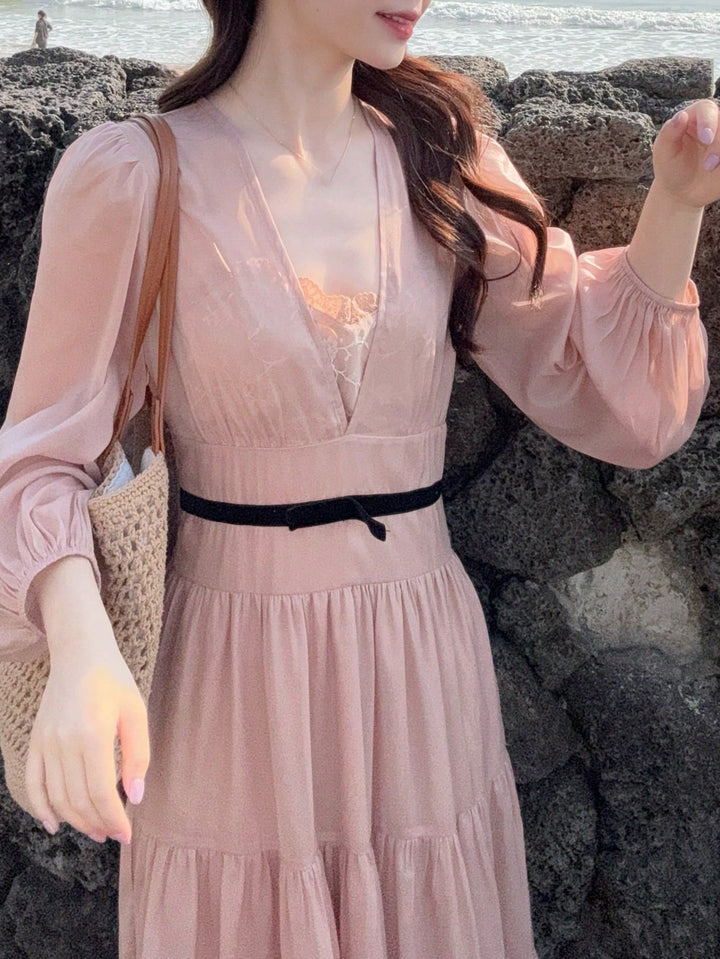 Rochie maxi SHEIN, roz