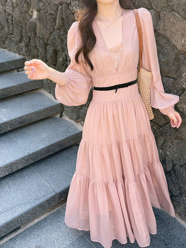 Rochie maxi SHEIN, roz