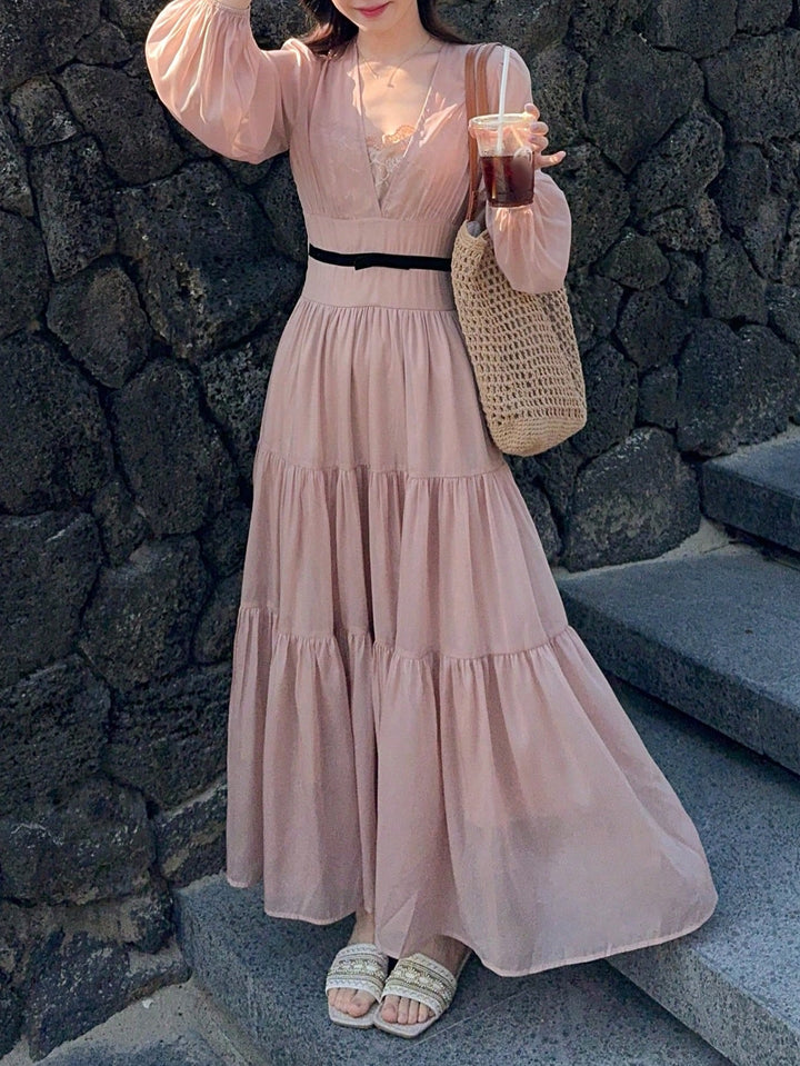 Rochie maxi SHEIN, roz