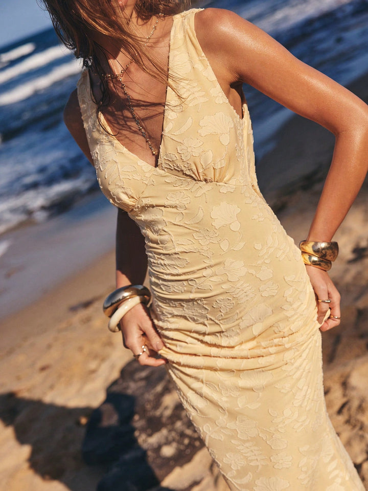 Rochie maxi SHEIN, galben