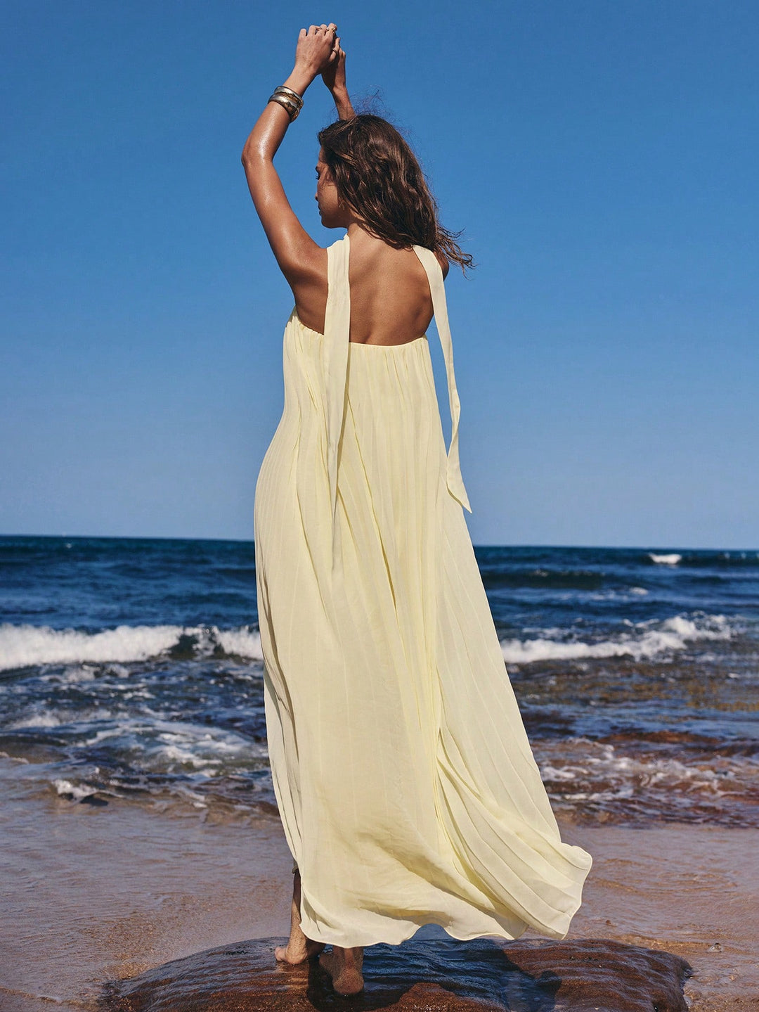 Rochie maxi SHEIN, galben