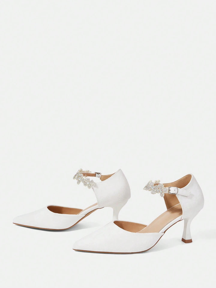 Pantofi cu toc SHEIN, alb