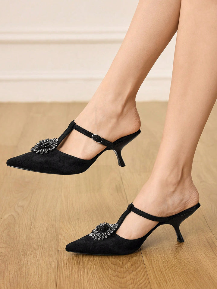 Pantofi cu toc SHEIN, negru