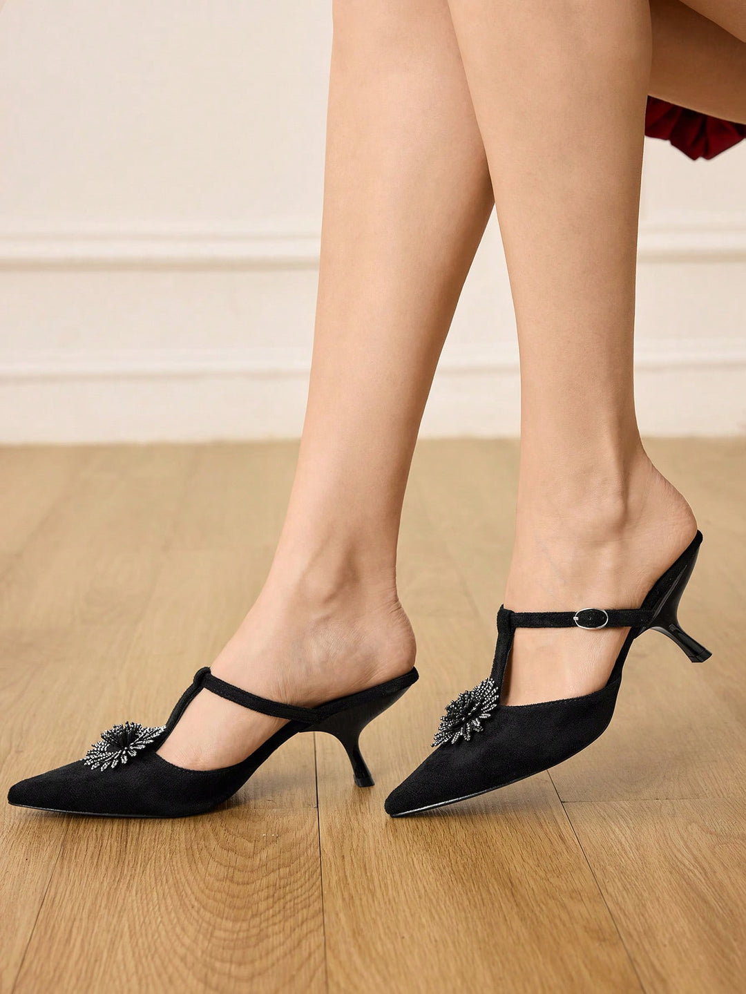 Pantofi cu toc SHEIN, negru