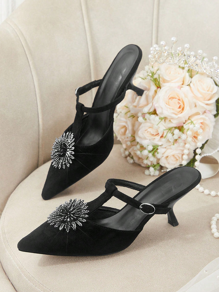 Pantofi cu toc SHEIN, negru