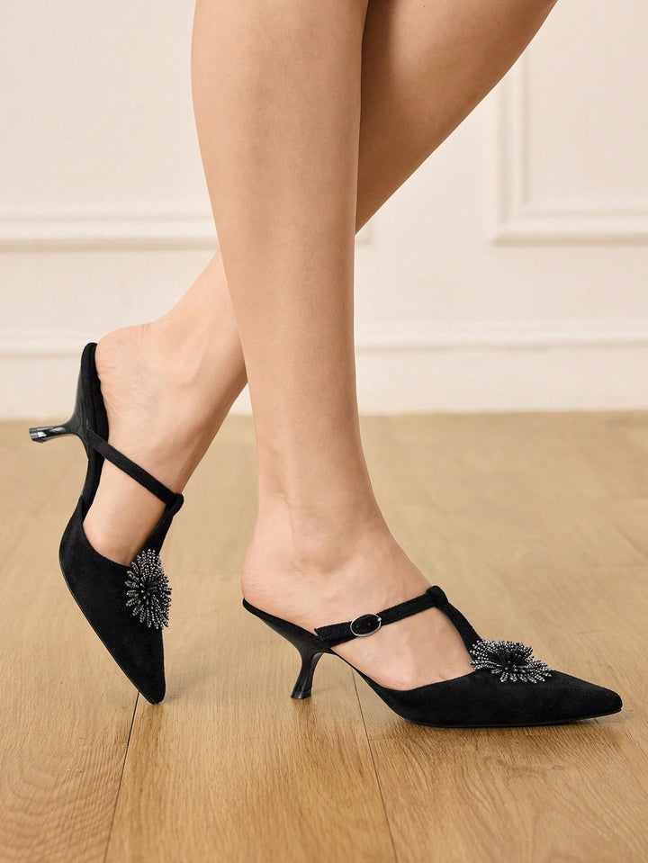 Pantofi cu toc SHEIN, negru