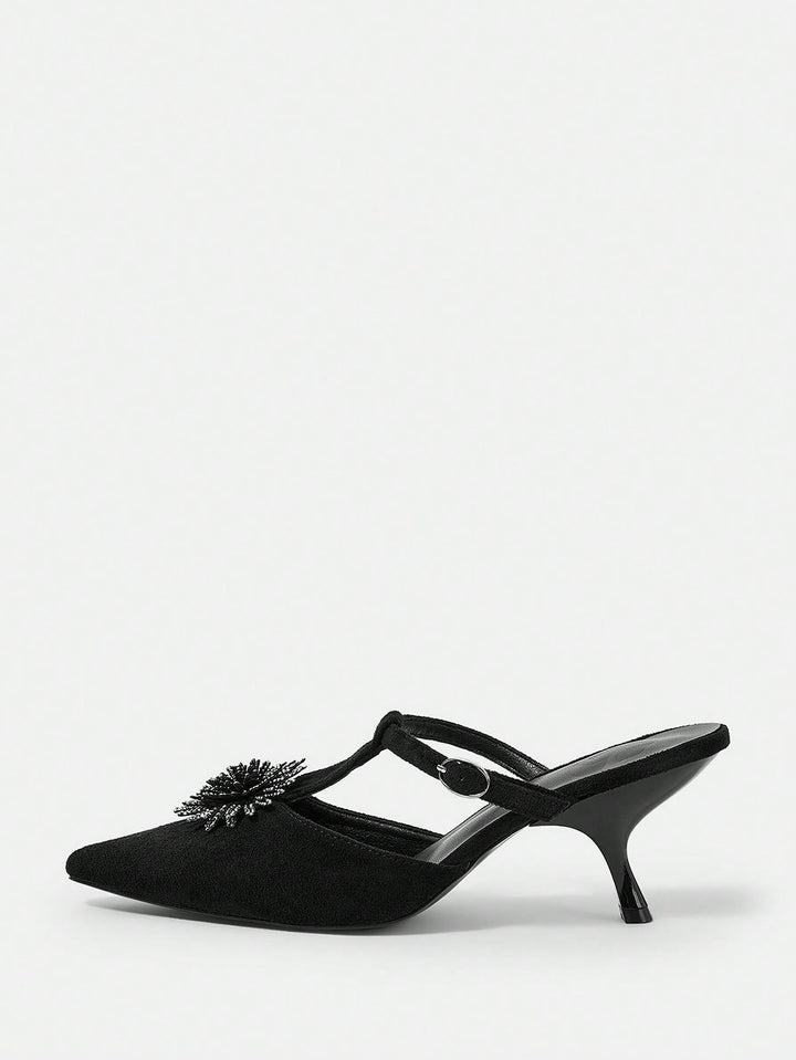 Pantofi cu toc SHEIN, negru