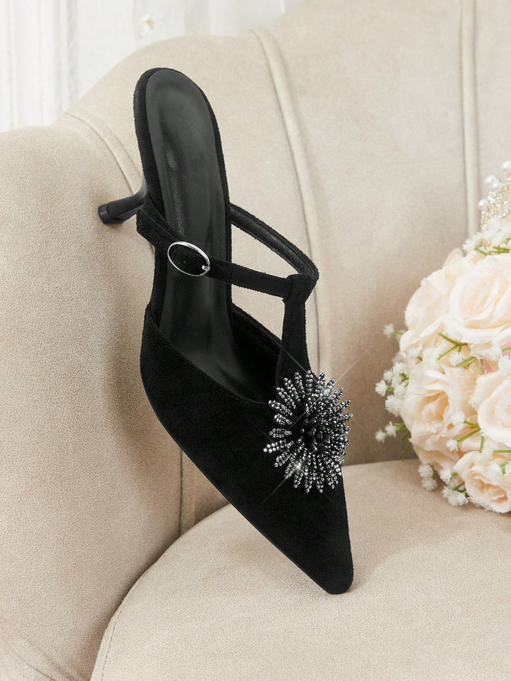 Pantofi cu toc SHEIN, negru