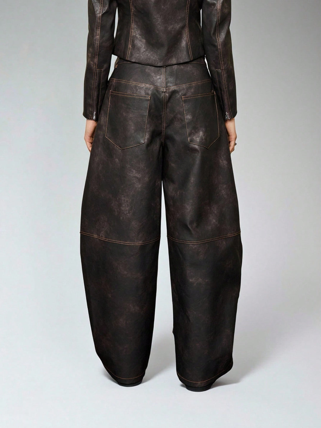 Pantaloni SHEIN, maro
