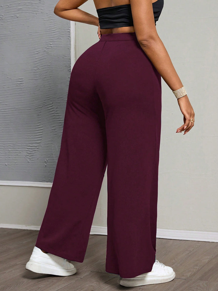 Pantaloni SHEIN, vișiniu