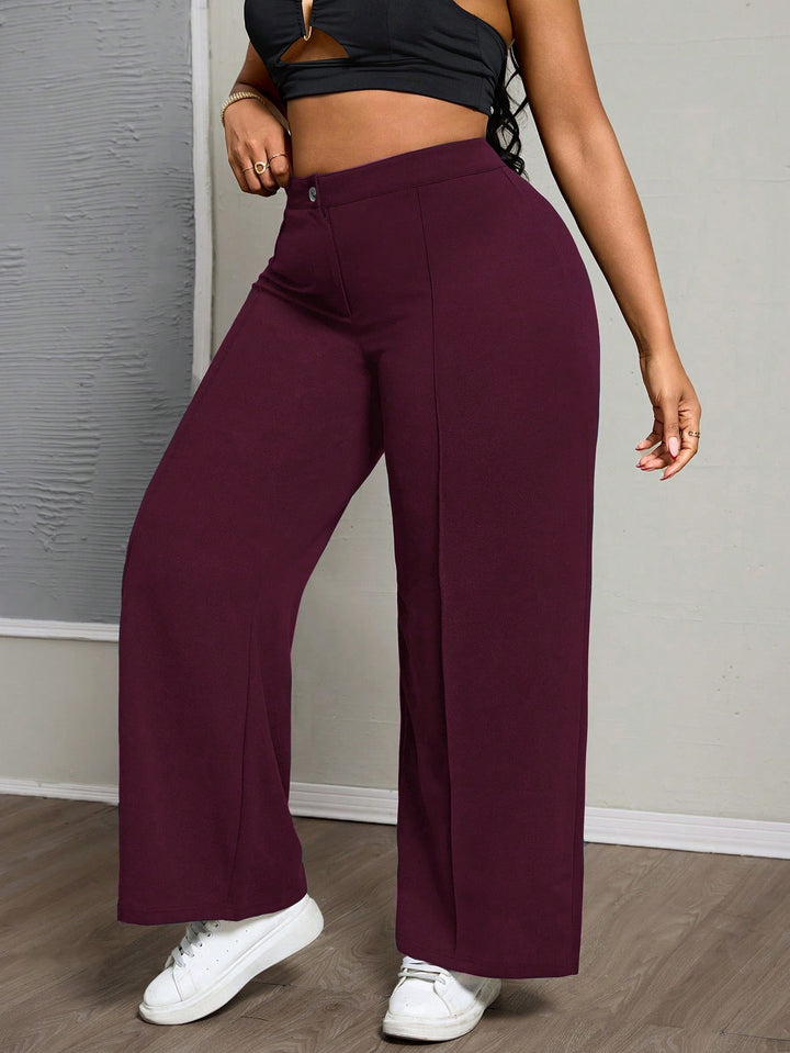 Pantaloni SHEIN, vișiniu
