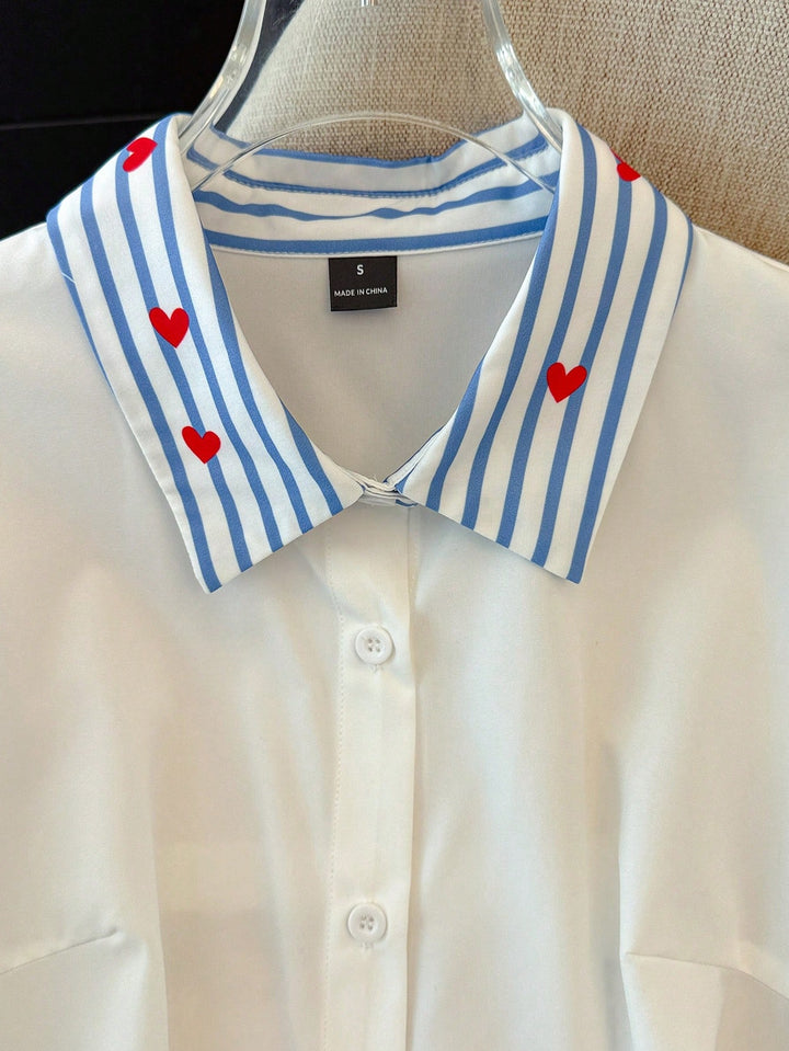 Bluza casual SHEIN, alb