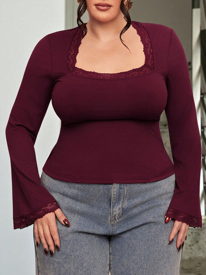 SHEIN blúz, bordó