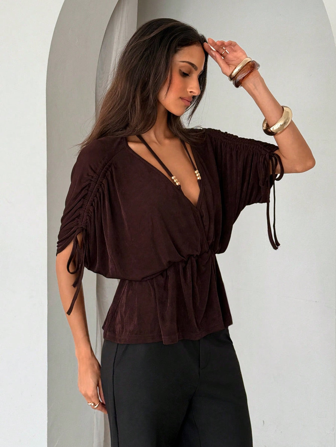 Bluza SHEIN, maro