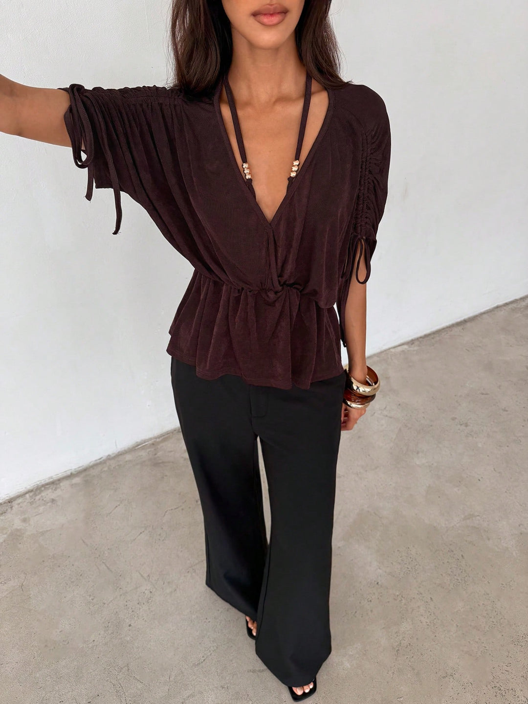 Bluza SHEIN, maro