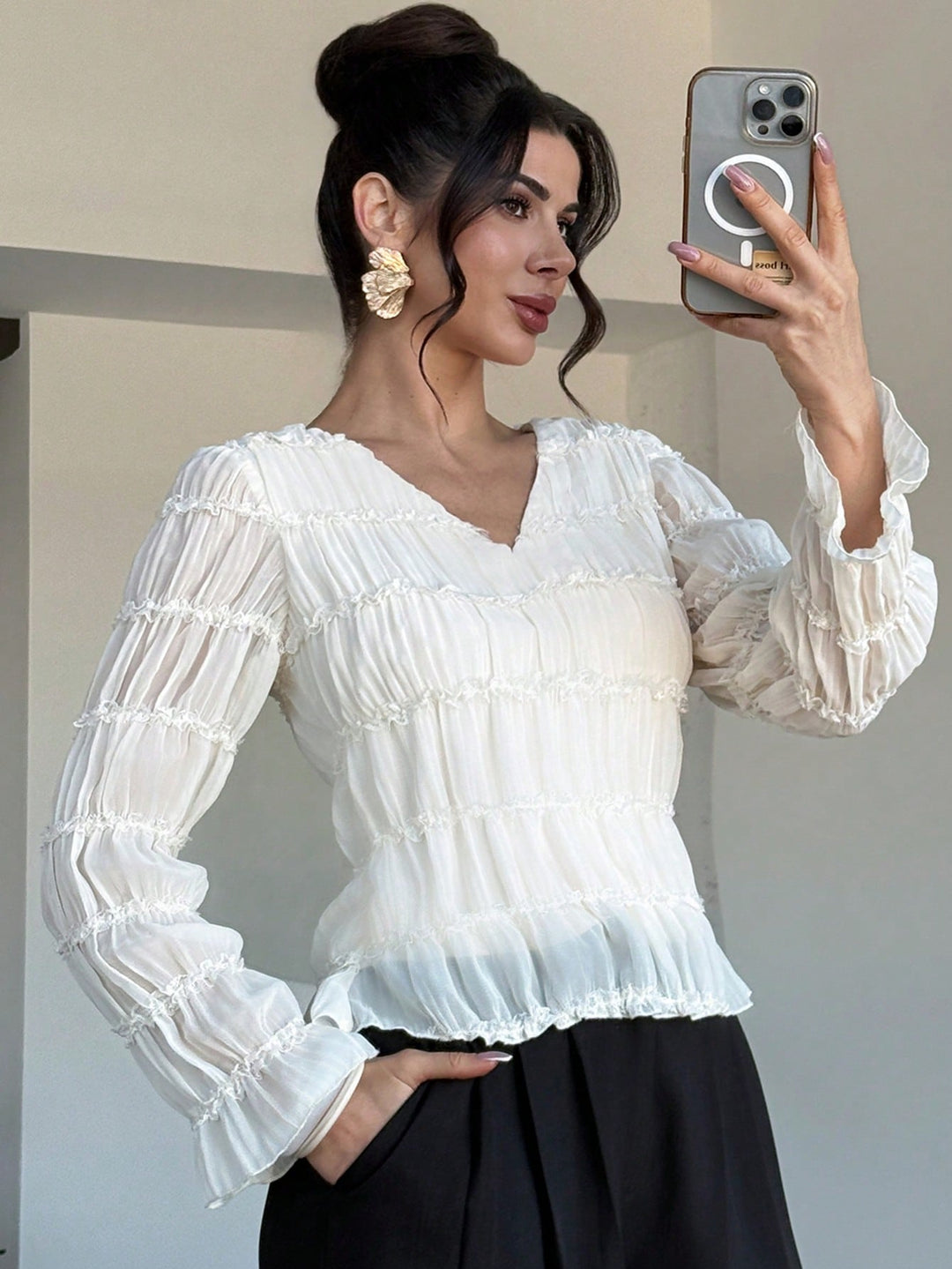 Bluza SHEIN, portocaliu