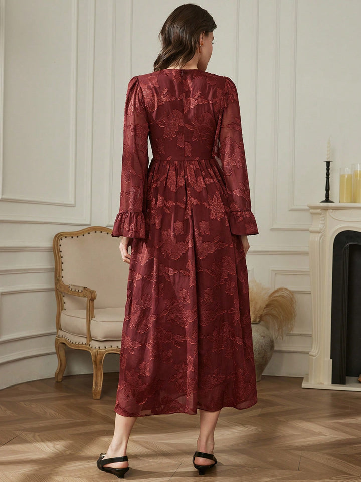 Rochie maxi SHEIN, maro