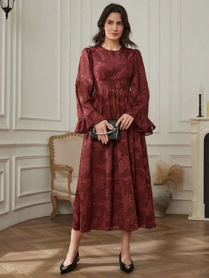 Rochie maxi SHEIN, maro