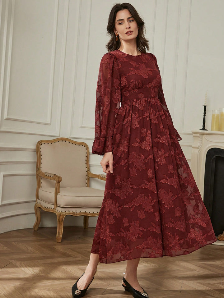 Rochie maxi SHEIN, maro