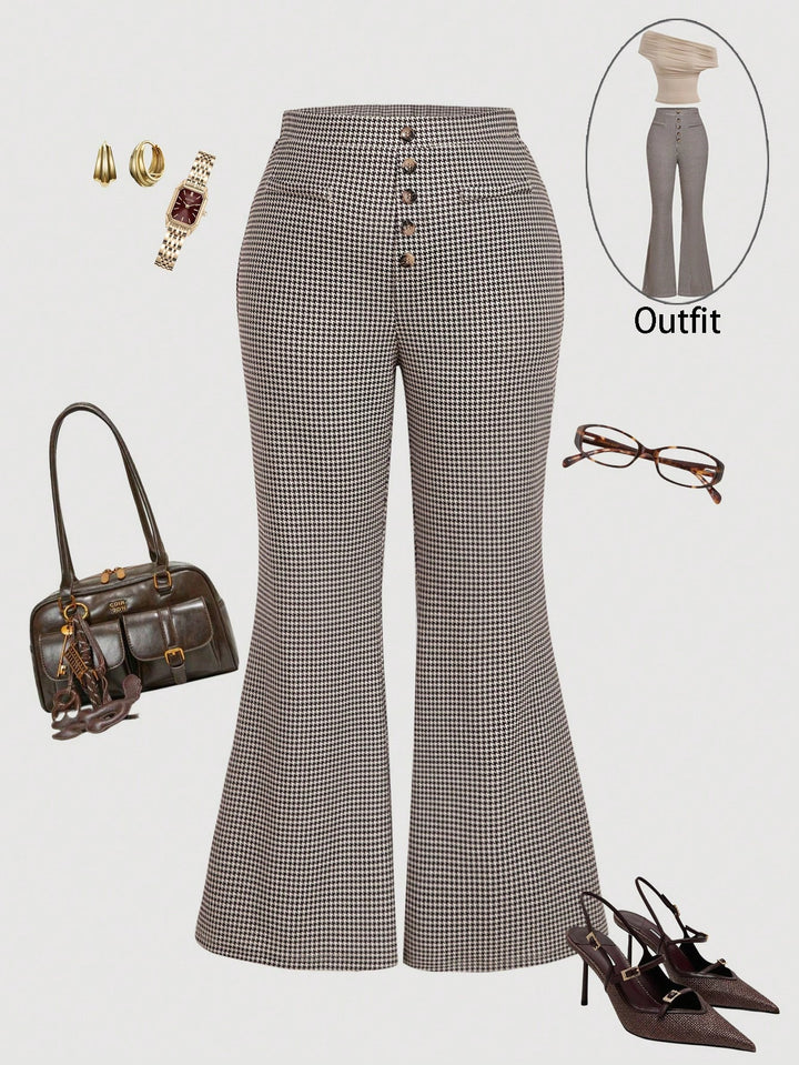 Pantaloni SHEIN, maro