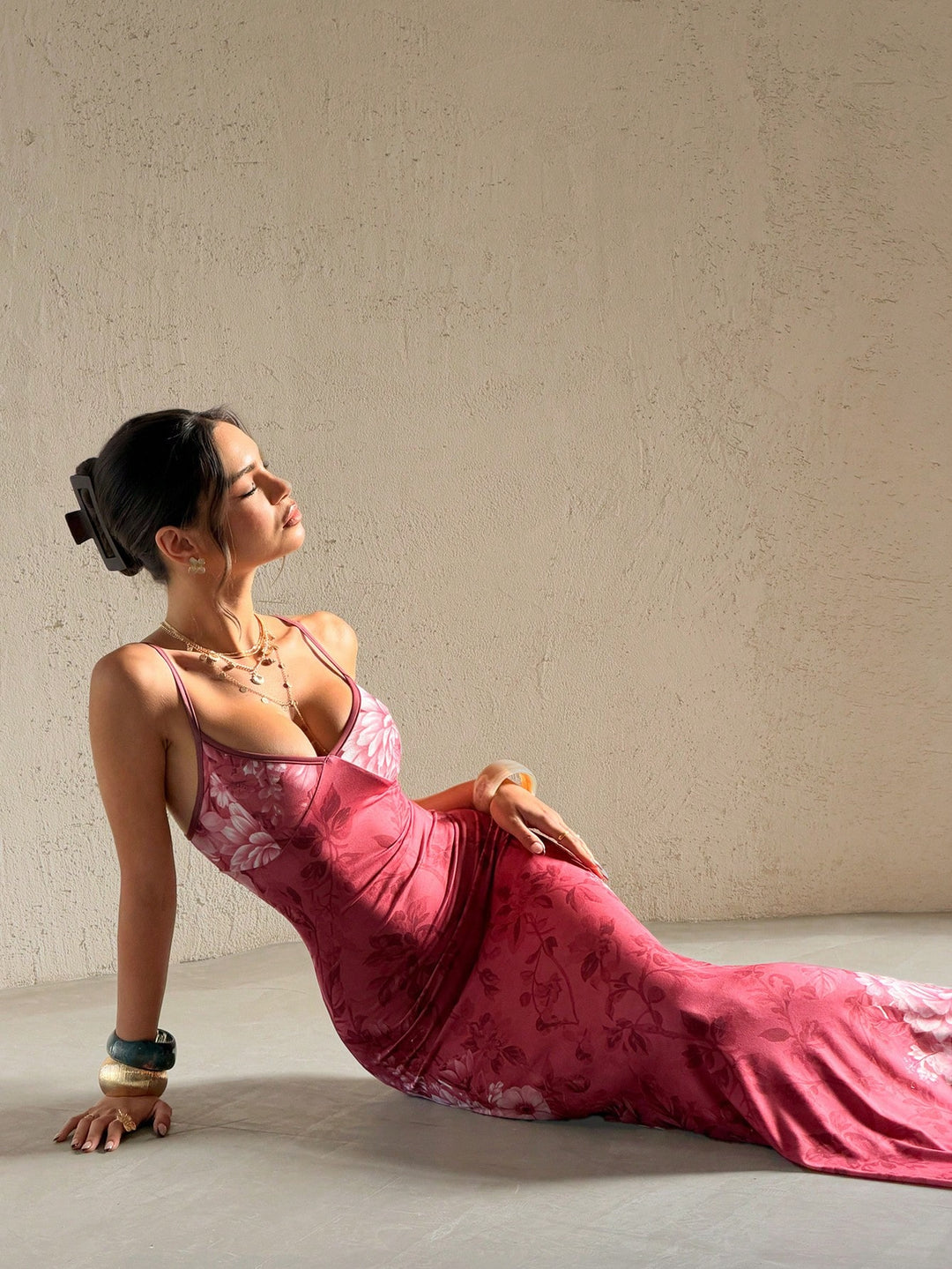 Rochie maxi SHEIN, mix culori