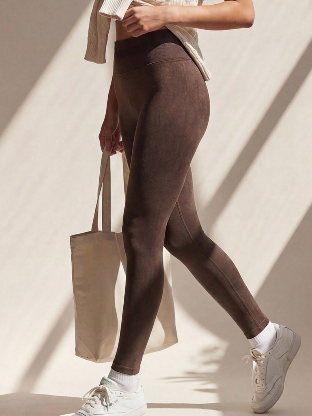 Colanți SHEIN, maro
