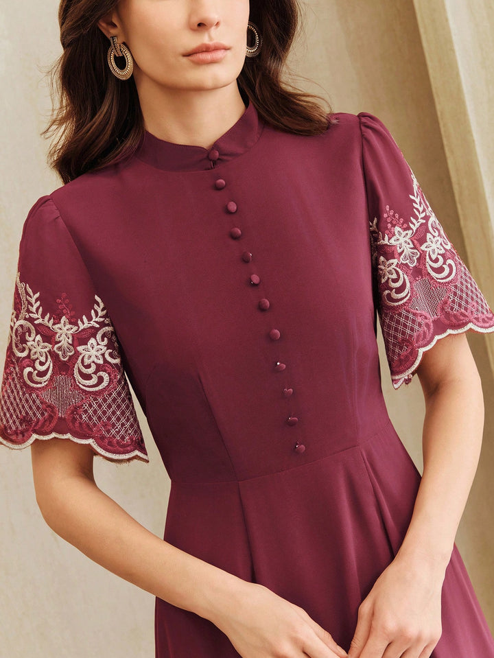 Rochie maxi SHEIN, vișiniu
