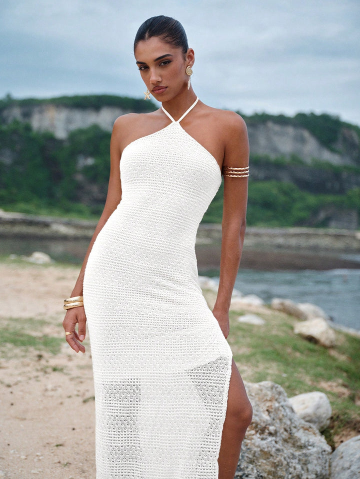 Rochie maxi SHEIN, alb