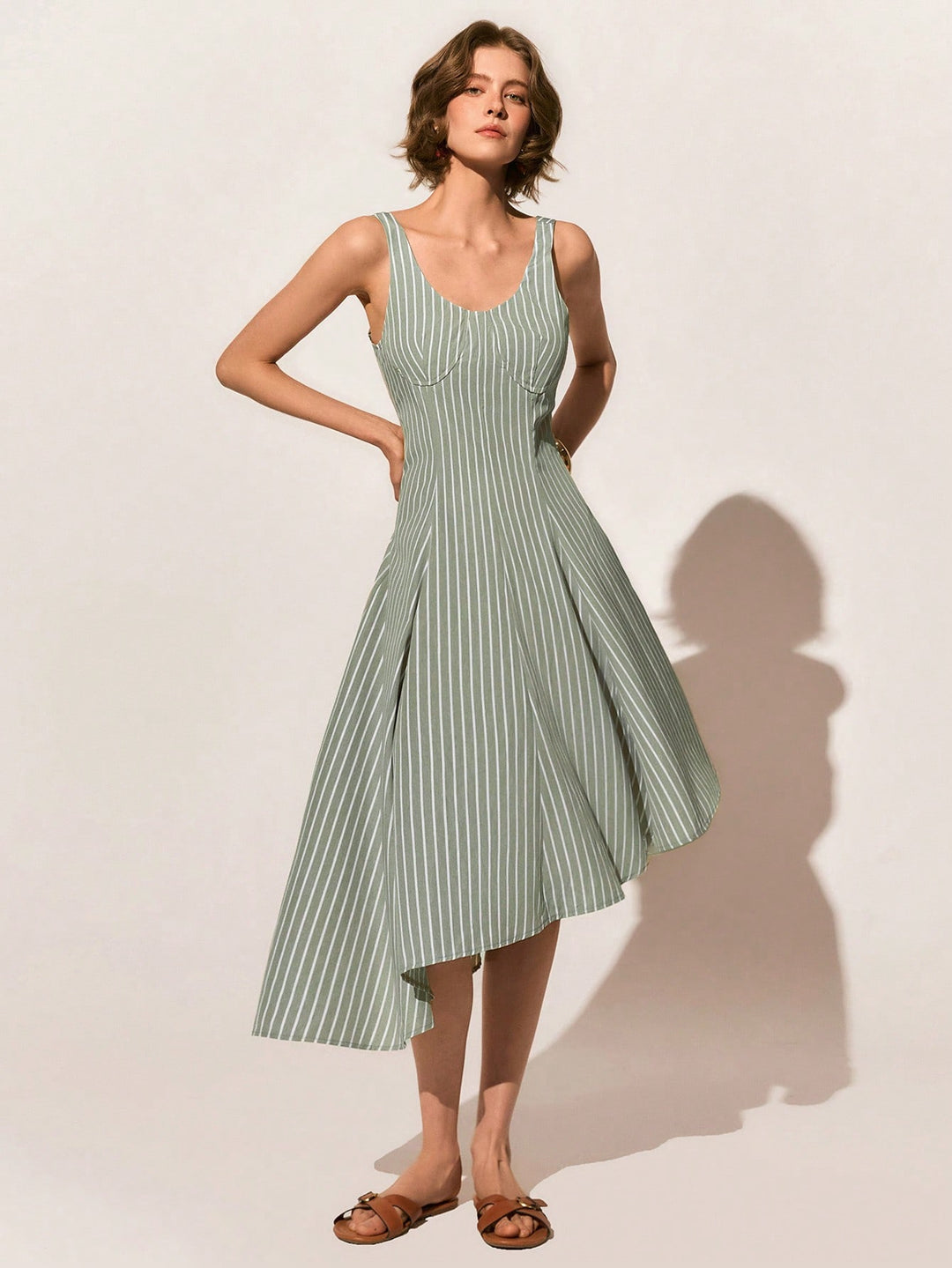 Rochie maxi SHEIN, verde