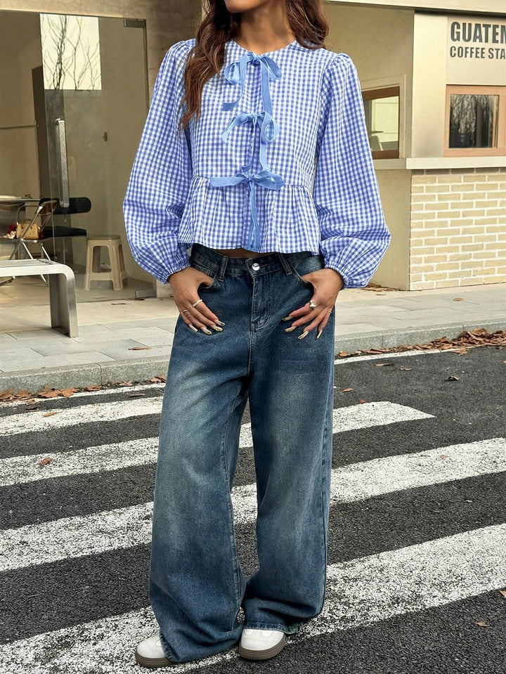 SHEIN blúz, kék