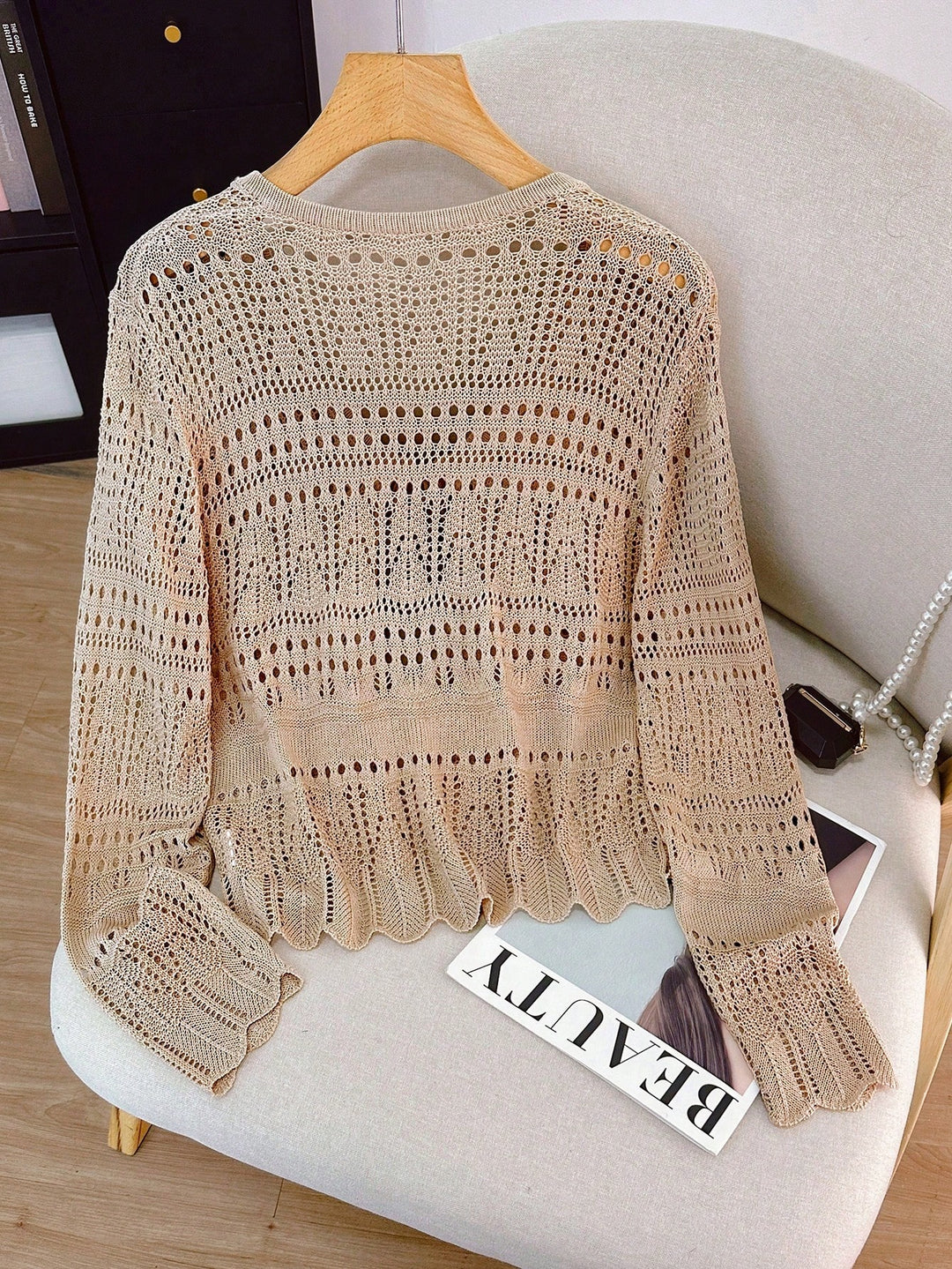 Cardigan SHEIN, crem