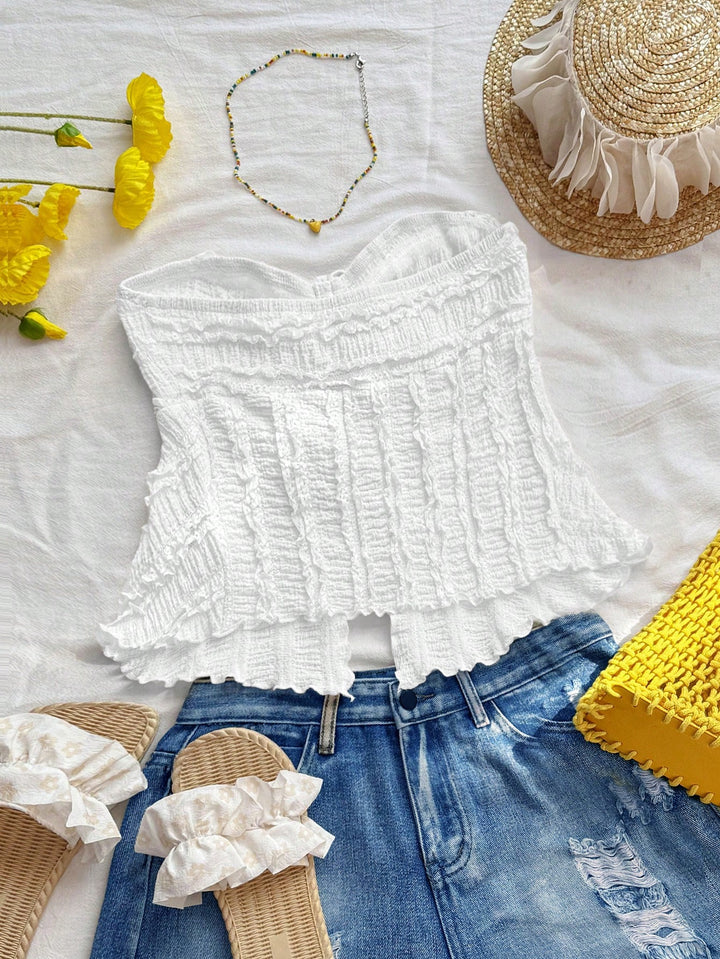 Top SHEIN, alb