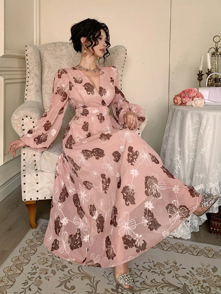 Rochie maxi SHEIN, mix culori