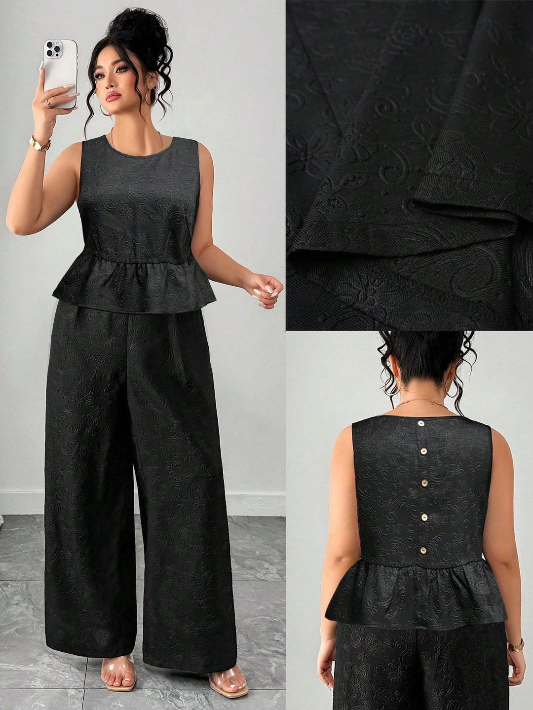 SHEIN fekete szett