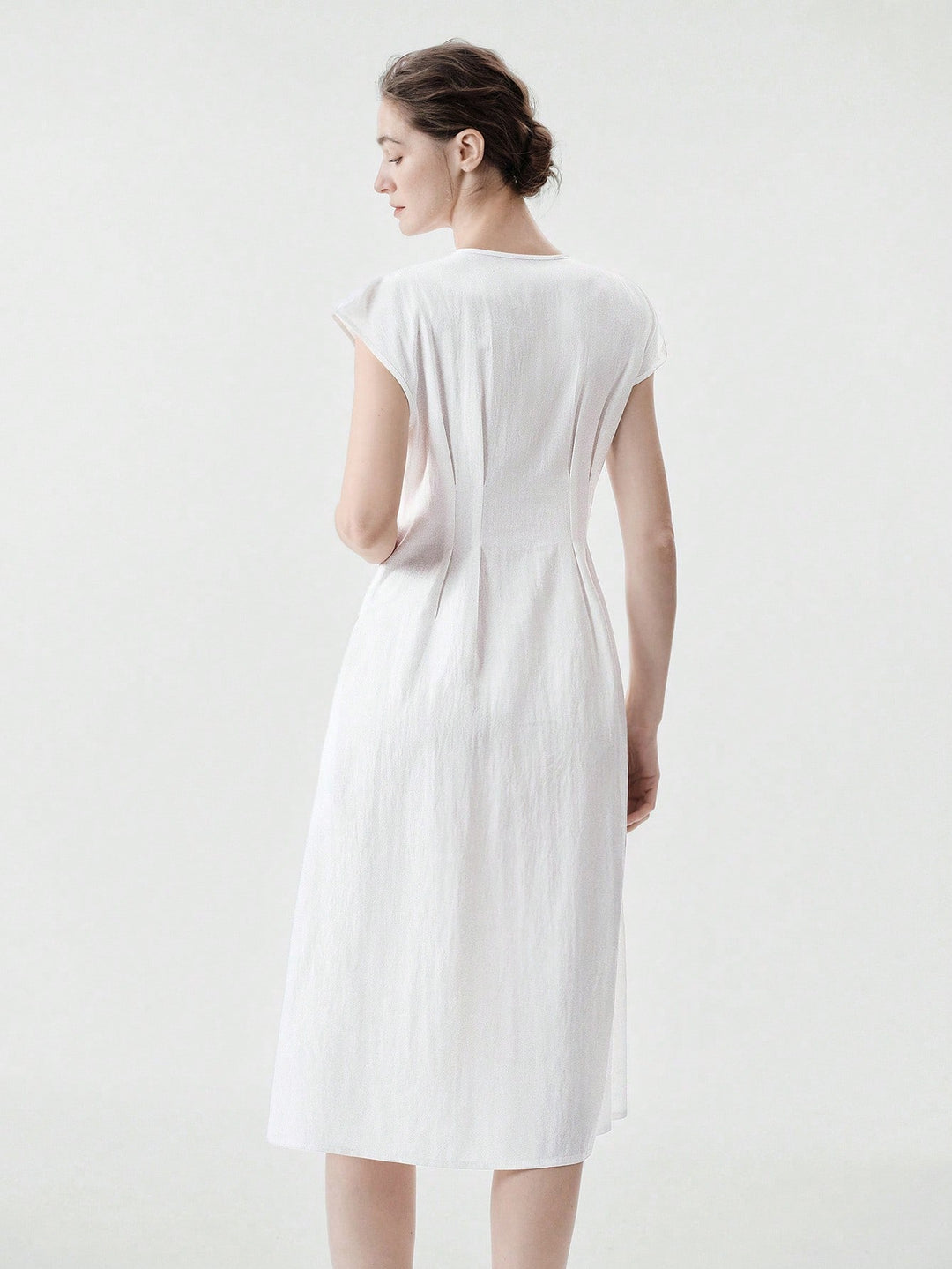 Rochie midi SHEIN, alb