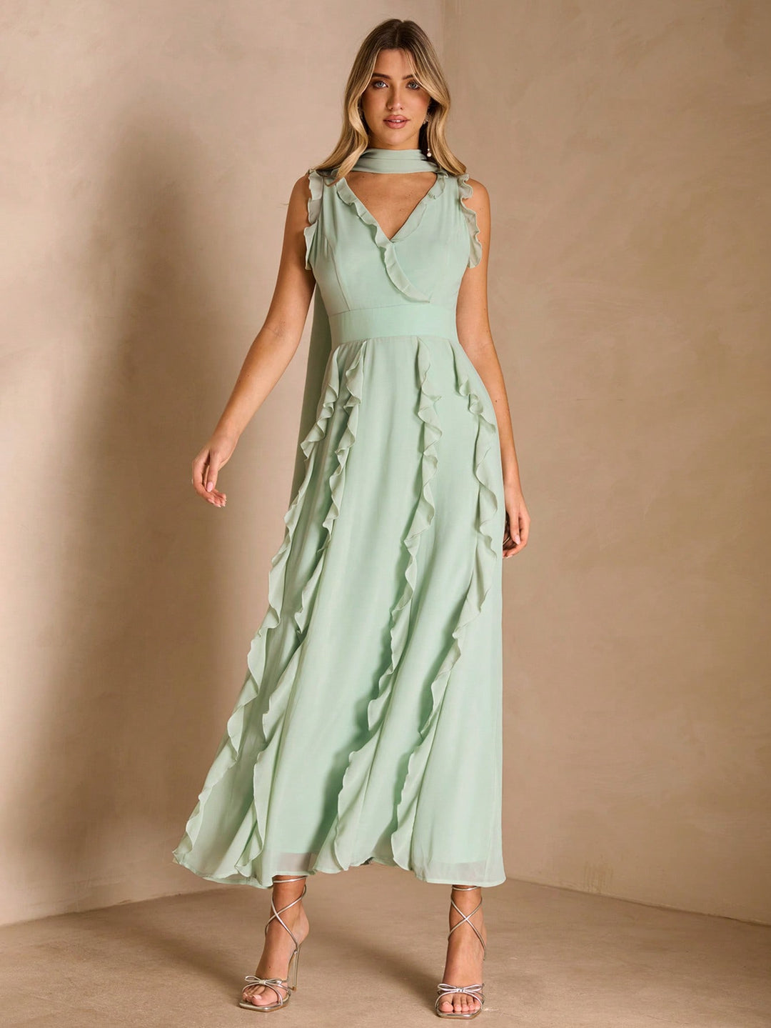 Rochie maxi SHEIN, verde