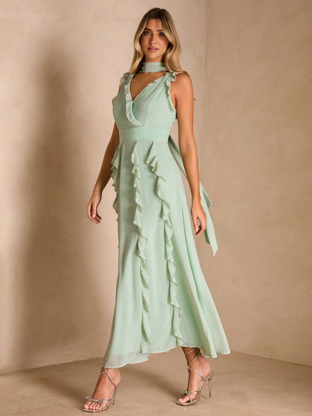 Rochie maxi SHEIN, verde