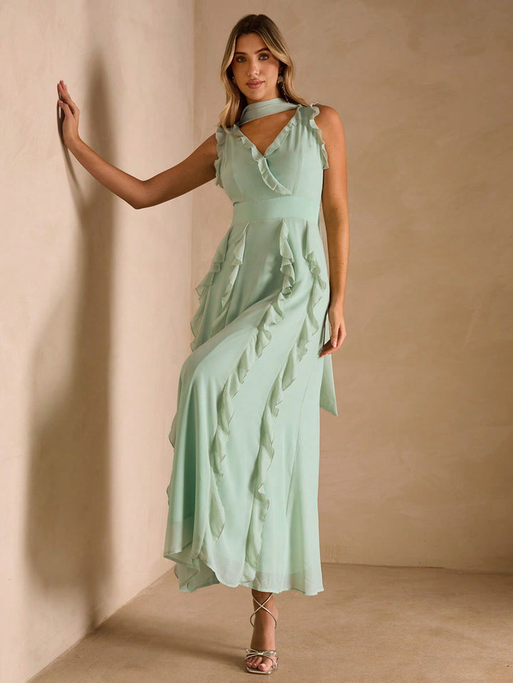 Rochie maxi SHEIN, verde