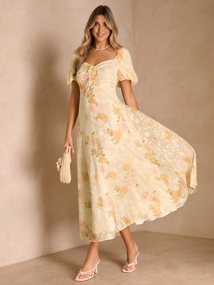 Rochie maxi SHEIN, portocaliu