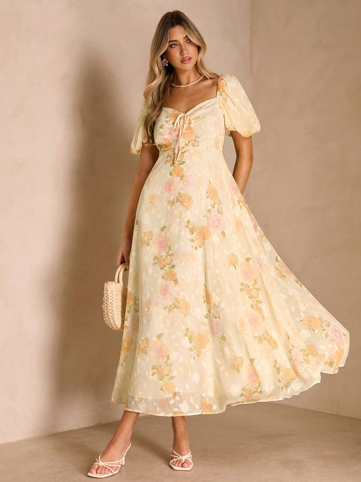 Rochie maxi SHEIN, portocaliu