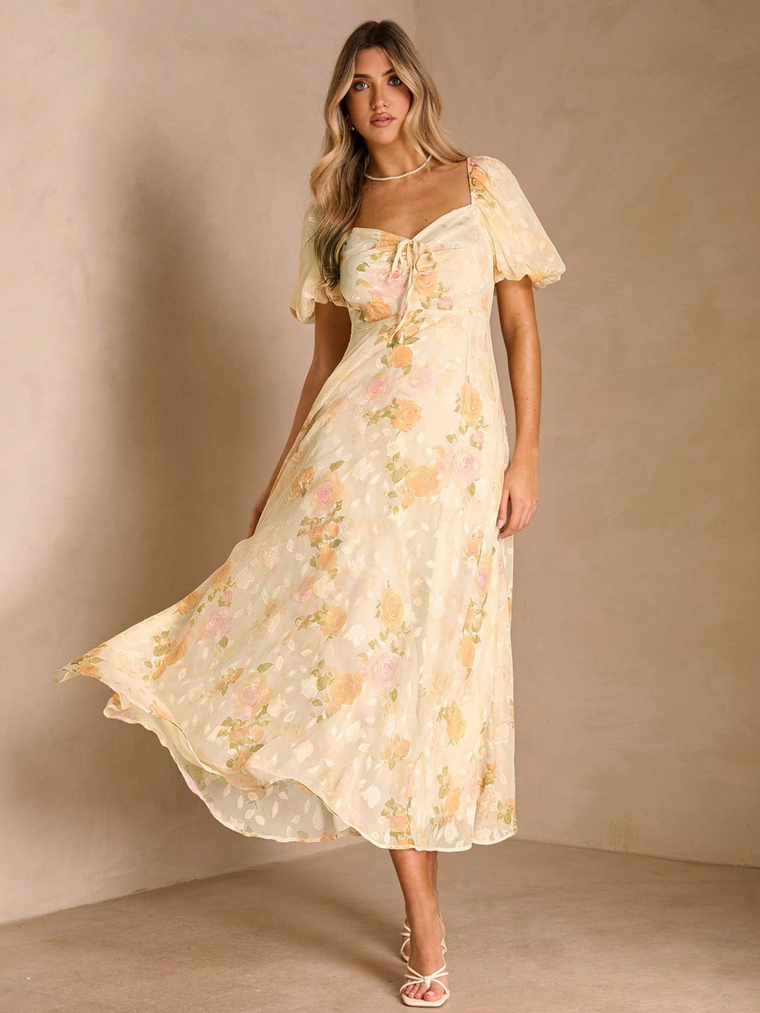 Rochie maxi SHEIN, portocaliu