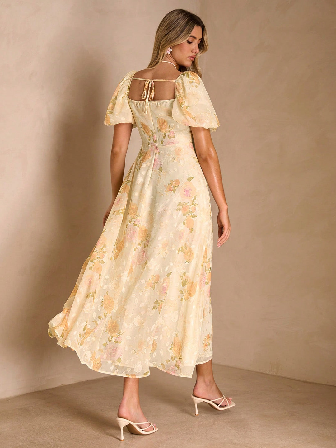 Rochie maxi SHEIN, portocaliu