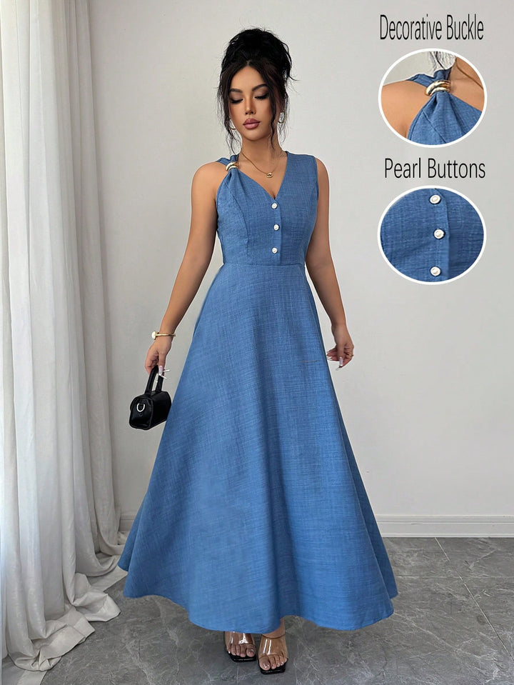 Rochie maxi SHEIN, albastru